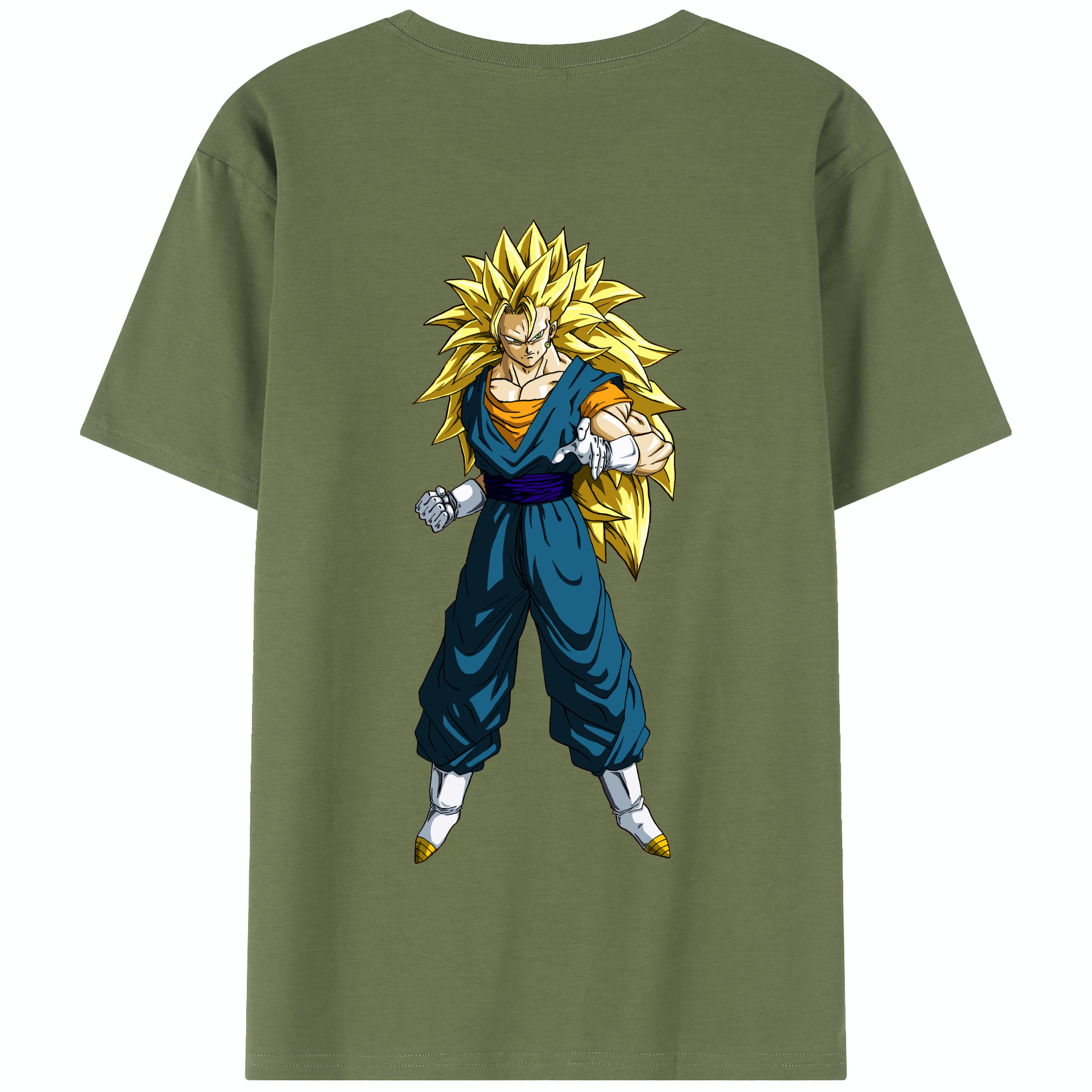 （画像用） ドラゴンボール ベジット DRAGON BALL Vegetto 綿100％半袖Tシャツ（背面プリント）